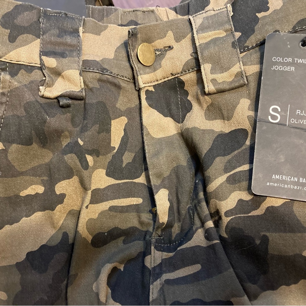 American Bazi Olive Camo Jogger Size Small New With Tags - Picture 8 of 8